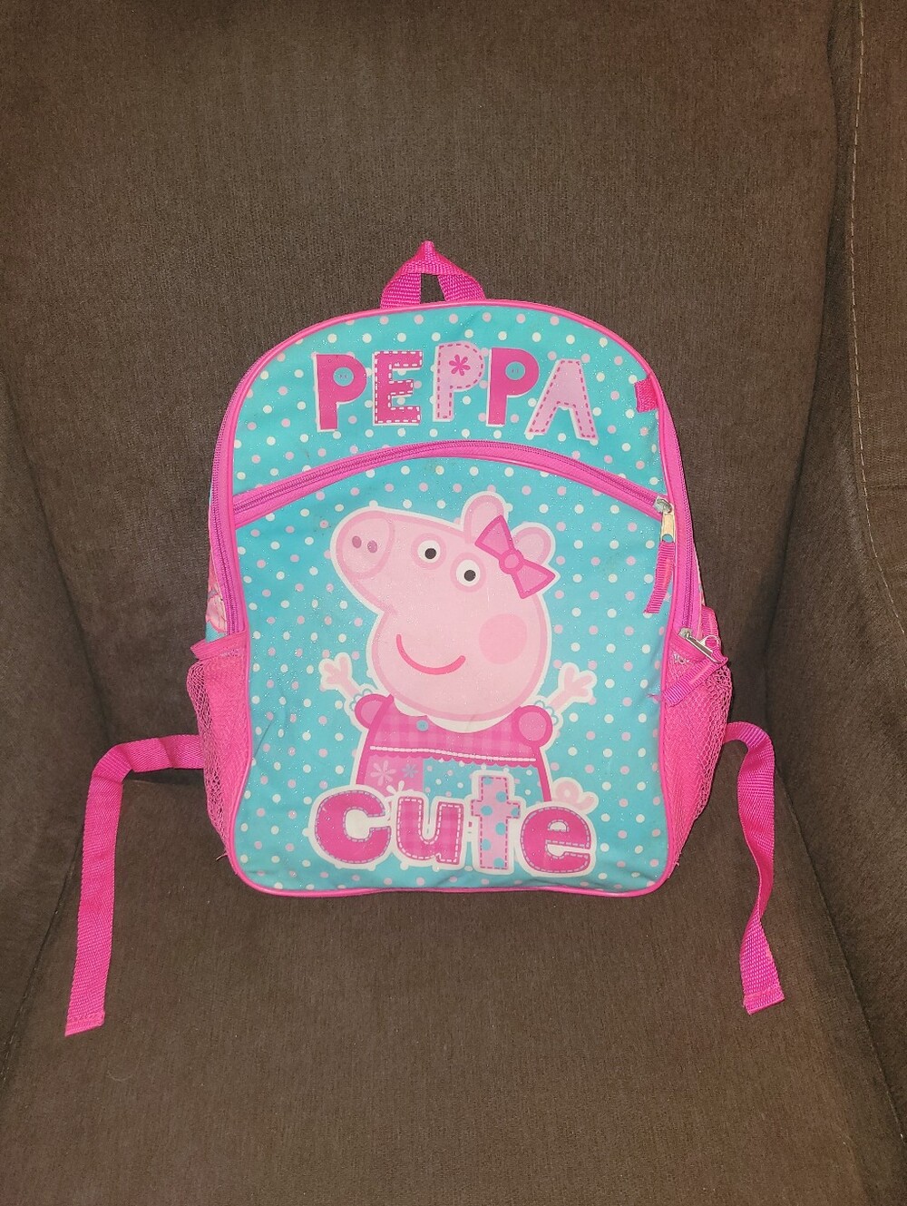 New Super Cute Peppa Pig Nickelodian Full Size Backpack